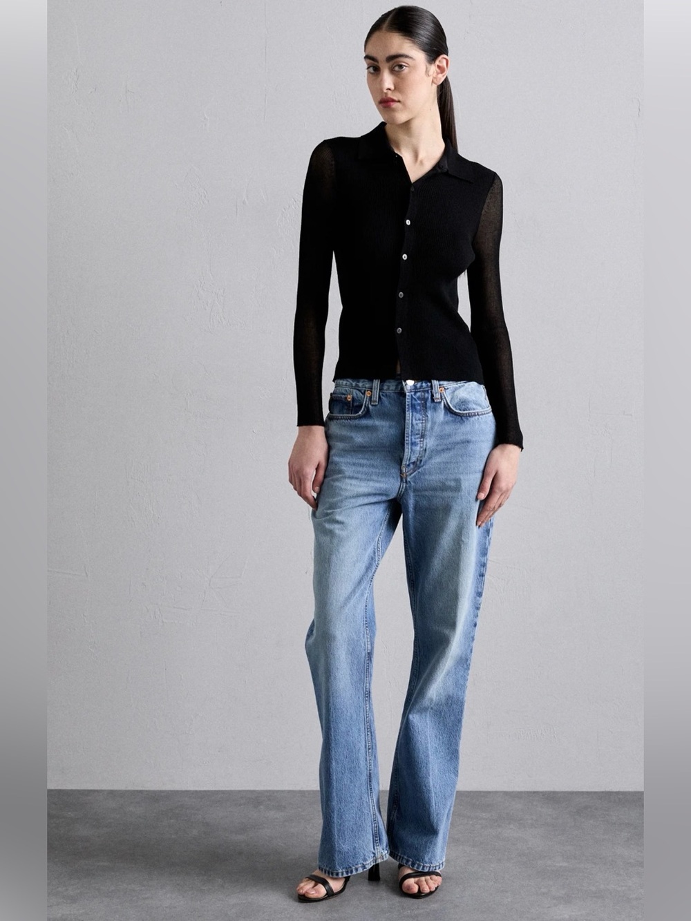 Re/Done Light Blue Bootcut Women's Jeans